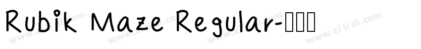 Rubik Maze Regular字体转换